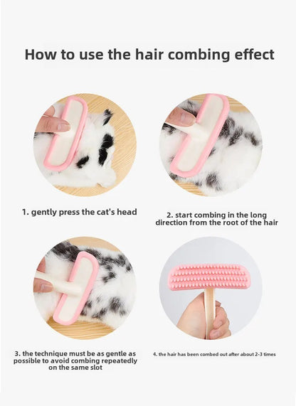 Rabbit Comb Silicone Small Pet Comb Cat Hair Comb Brush, Guinea Pig Hair Cleaning Beauty Care Tool Beauty Trimmer Pet Bath Comb