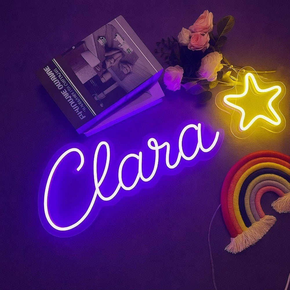 Custom Neon Sign Personalized Name Neon Sign LED Night Light Birthday Wedding Signs Room Bedroom Decoration Wall LED Neon Lamp
