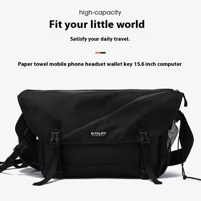 Causal Nylon Shoulder Man Bag Japanese Teenager School Laptop Sling Men's Bag Streetwear Travel Cross Bag Messenger Bags for Men