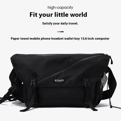 Causal Nylon Shoulder Man Bag Japanese Teenager School Laptop Sling Men's Bag Streetwear Travel Cross Bag Messenger Bags for Men