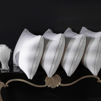 100% Real Goose Down Pillow 95% Fill Power 750+ FP 1200TC - Queen King Standard Size Pillow Down