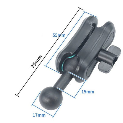 Double socket arm with 17mm Dual Ball Head Adapter for Cellphone holder for Magnetic Phone Mount Foldable Mount Accessories