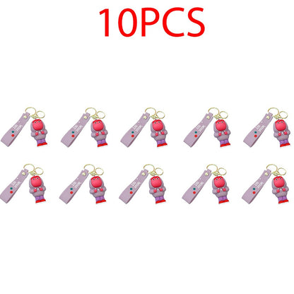 30 Peças/Conjunto Atacado Chaveiro Divertida Mente 2 Boneco de Personagem de Desenho Animado Fofo Chaveiro Pingente de Boneca de Personagem de Filme para Presente Infantil
