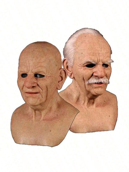 Realistic Bald Old Man Mask Breaking Bad Walter White Mask Heisenberg Latex Mask Adult Cosplay Party Masquerade Props
