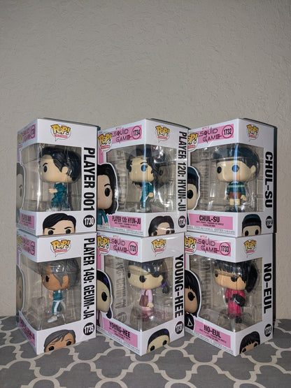 Squid Game Série Boneco Jogador 001 120 Hyun-ju FUNKO POP Oficial Genuíno Colecionável Edição Limitada NOVO Modelo Brinquedo Presente