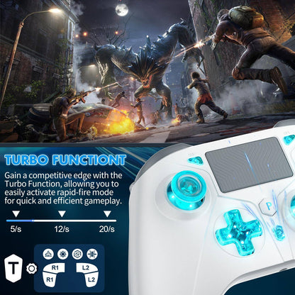 Wireless Controller For PlayStation5/PS5/PS4/PC/iOS/Switch,Game Joystick 6-Axis Gyro,Dual Vibration,Turbo,Remote Control Gamepad