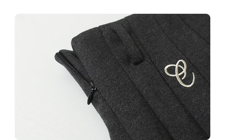 CHIC VEN Women Pleated Skirt High Waist Casual Preppy Style A-line Thick Mini Skirt for Girl Autumn Winter 2025 Ladies Clothing