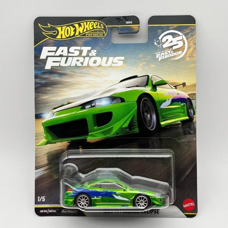 Hot Wheels HNW46 Fast & Furious Estojo N Série Mitsubishi Eclipse Carro Miniatura Coleção Surpresa Decoração Presente