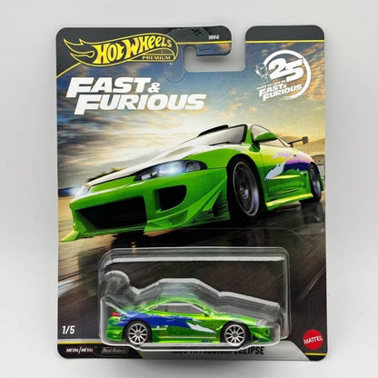 Hot Wheels HNW46 Fast & Furious Estojo N Série Mitsubishi Eclipse Carro Miniatura Coleção Surpresa Decoração Presente