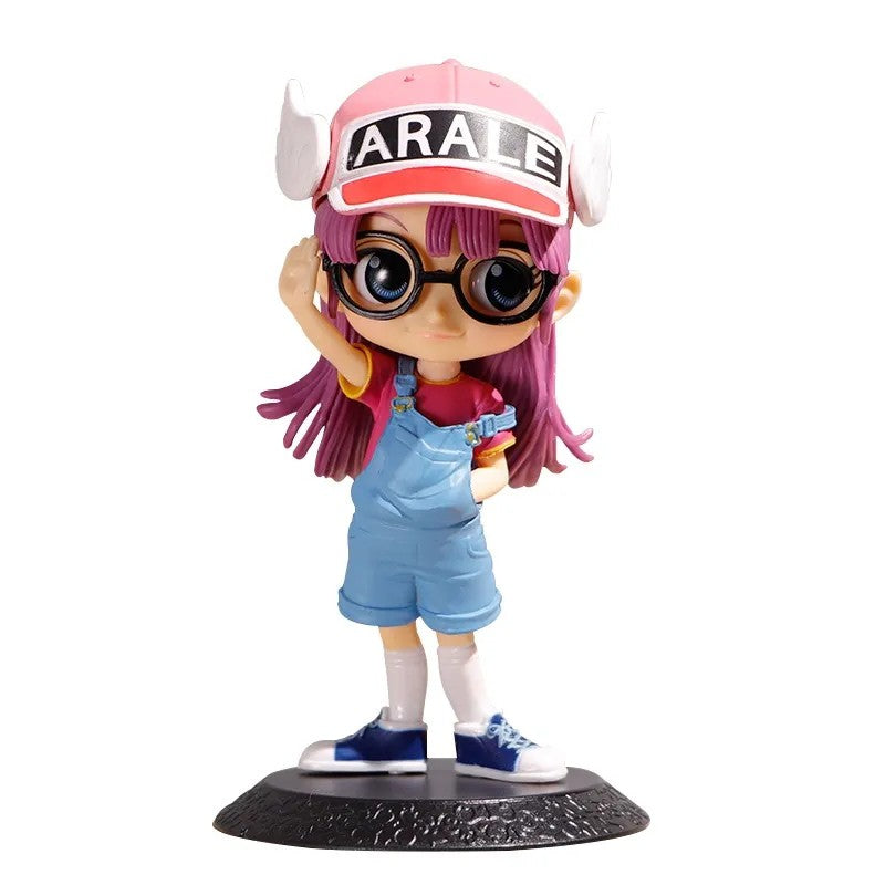 13cm Anime Dr.SLUMP Arale Figuras Enfeites de Carro Brinquedo Decoração de Bolo Dr IQ Coleção Boneca PVC Arale Estatueta Modelo Presentes Infantis