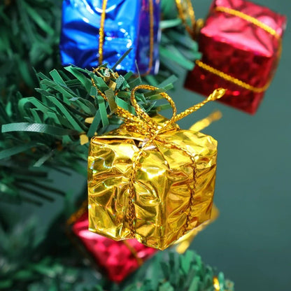 12/240x Christmas Foam Gifts Boxes Xmas Tree Hanging Pendants Colorful Candy Boxes Home Festival Party DIY Decoration Supplies