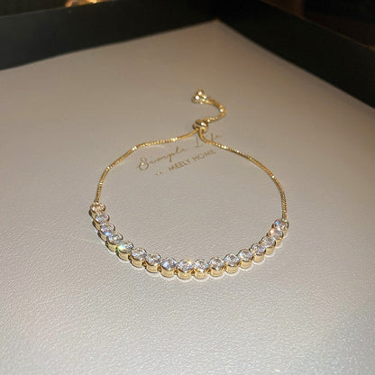 Pulseira de Tulipa de Opala Requintada com Zircônia para Mulheres Acessório Diário Personalizado da Moda Joias para Festas Presentes de Aniversário