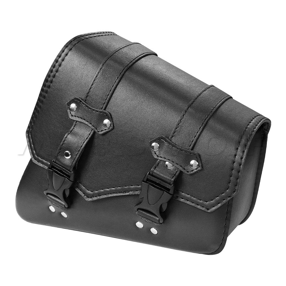 Universal Accessories Triangle Synthetic Leather Motorcycle Side Saddle Bag for Cafe Racer ATV For Harley Sportster XL 883/1200
