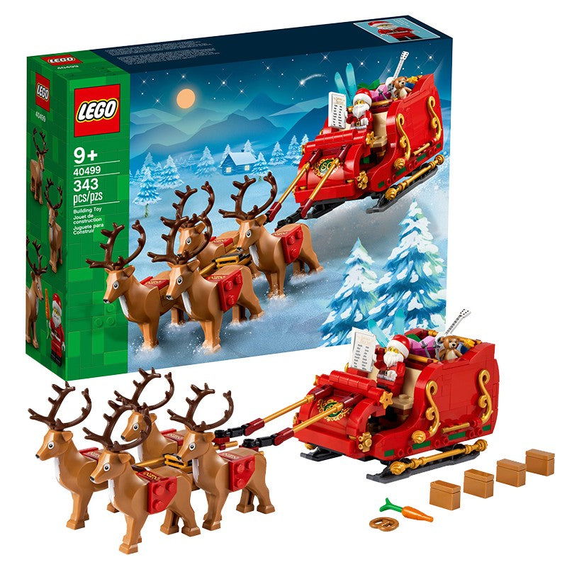 LEGO 40499 Trenó de Rena do Papai Noel para Meninos e Meninas - Brinquedo de Construção Educacional de Blocos de Montar Presente de Natal