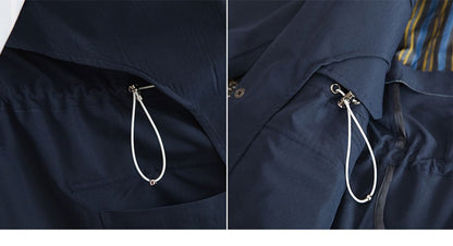 Three Spring and Summer Light Vertical Collar Waist Half Hanging M65 British Jacket Men's Retro Hunting Wear Waterproof Jacket