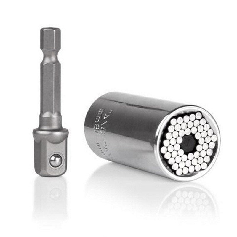 1 peça de cabeça de chave de torque universal conjunto de soquete 7-19mm furadeira elétrica catraca bucha chave mágica multifuncional ferramentas manuais