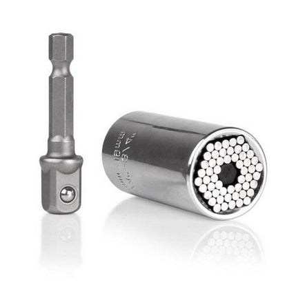 1 peça de cabeça de chave de torque universal conjunto de soquete 7-19mm furadeira elétrica catraca bucha chave mágica multifuncional ferramentas manuais