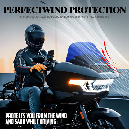 Para-brisa de motocicleta 10" Carenagem Defletor de vento Para-brisa ABS para Harley Touring CVO Road Glide 2023 2024 2025 FLTRX FLTRXSE