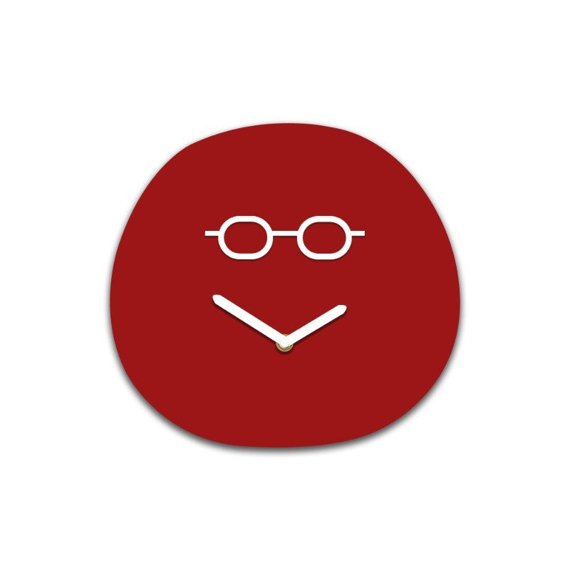 Creative Minimalist Decoration Playful and Smiling Face Clock Living Room Foyer Decoration Acrylic Silent Gift Clock