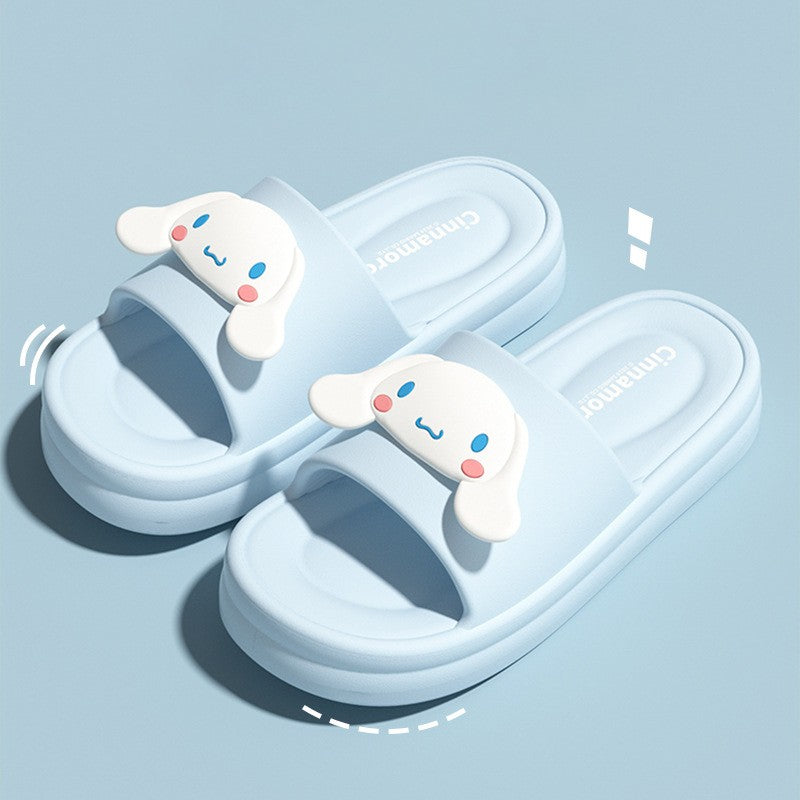 Super Soft EVA Thich Cushion Soles Slippers Cute Outdoor Cartoon Slides Comfortable Shoes Girl's Indoor Sandals