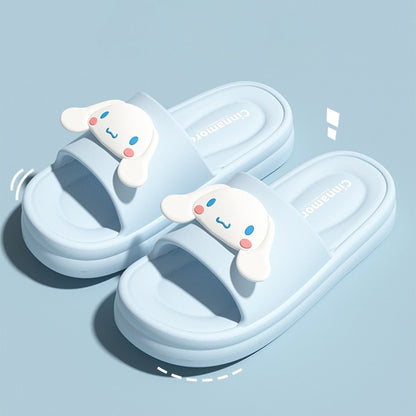 Super Soft EVA Thich Cushion Soles Slippers Cute Outdoor Cartoon Slides Comfortable Shoes Girl's Indoor Sandals