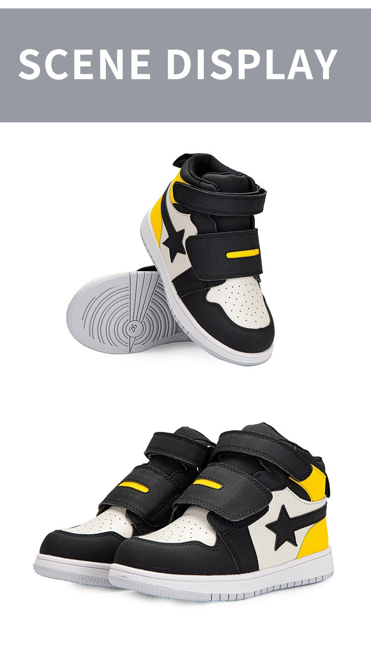 Kids Sneakers Children Orthopedic Shoes, Tip Toe Walking High-Top Ankle Support Anti-Slip Sole Trainers for Girls Boys