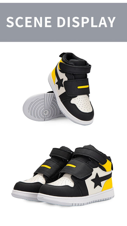 Kids Sneakers Children Orthopedic Shoes, Tip Toe Walking High-Top Ankle Support Anti-Slip Sole Trainers for Girls Boys