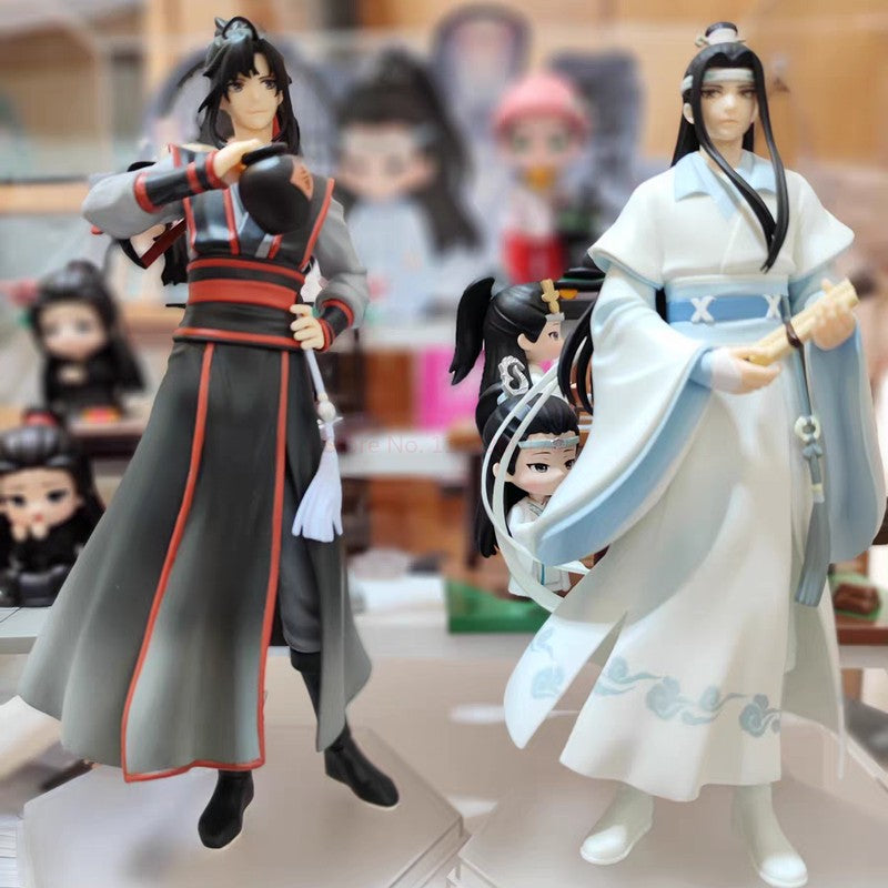 Mo Dao Zu Shi Wei Wuxian Lan Wangji Bonecos de Ação Modelo Bonecas Estatuetas de PVC Estátua de Anime Coleção Brinquedos Infantis Presentes Decoração
