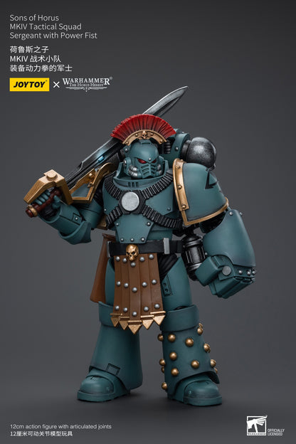 JOYTOY Warhammer 40k 1/18 Bonecos de Ação Anime 12cm Sons of Horus MKIV Esquadrão Tático Coleção Modelos Brinquedos