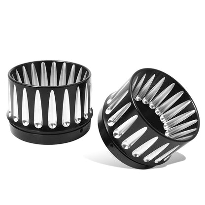 Motorcycle 4.4" Slip On Exhaust Mufflers Tips End Caps For Harley Touring CVO Street Road Electra Glide Road King FLHR 1995-2023