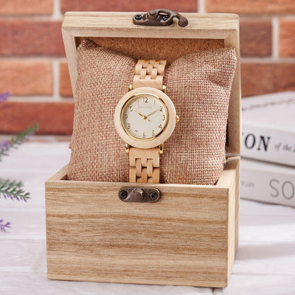 BOBO BIRD Women’s Custom Wooden Watch – Eco-Friendly Personalized Gift Quartz Wristwatch with Engraving Option Dropshipping
