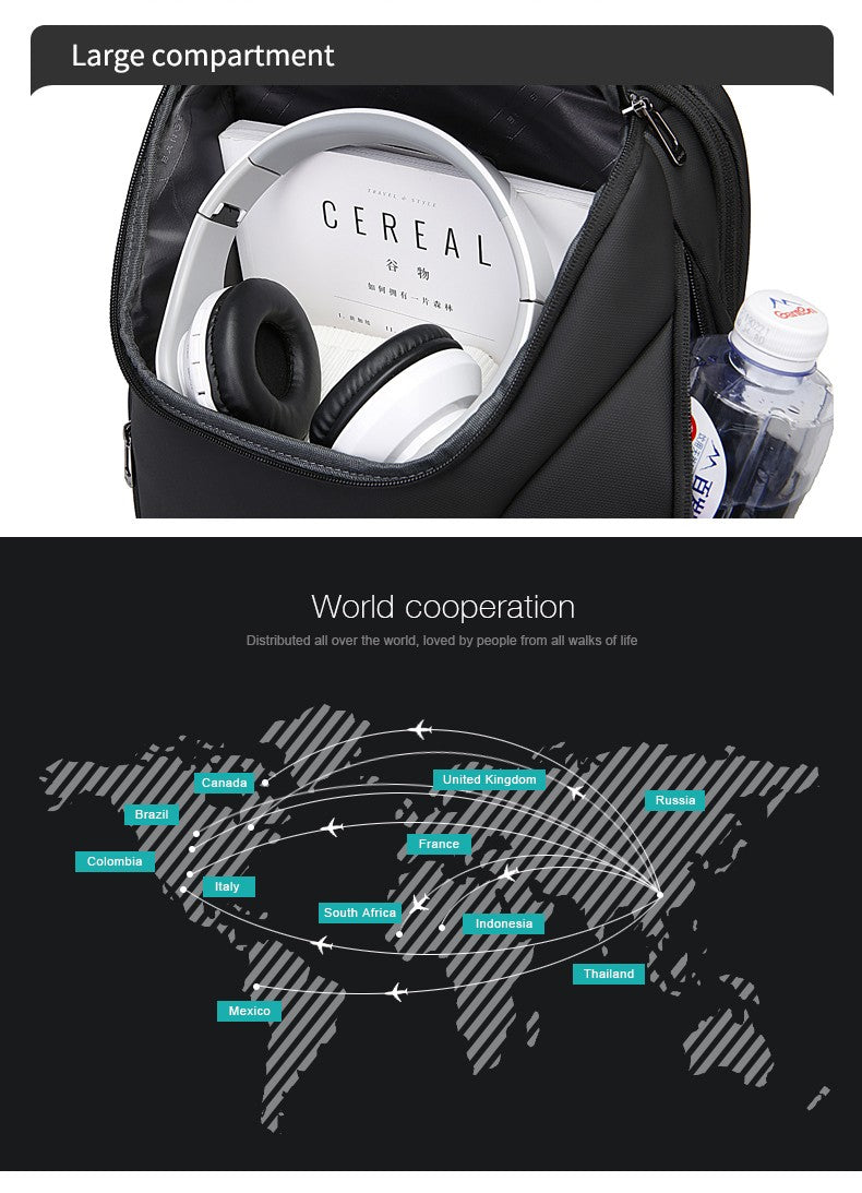 BANGE Business Backpacks Laptop 15.6 inch Multifunctional WaterProof Big Capacity Daily Work Male Backpack School Bag Mochila