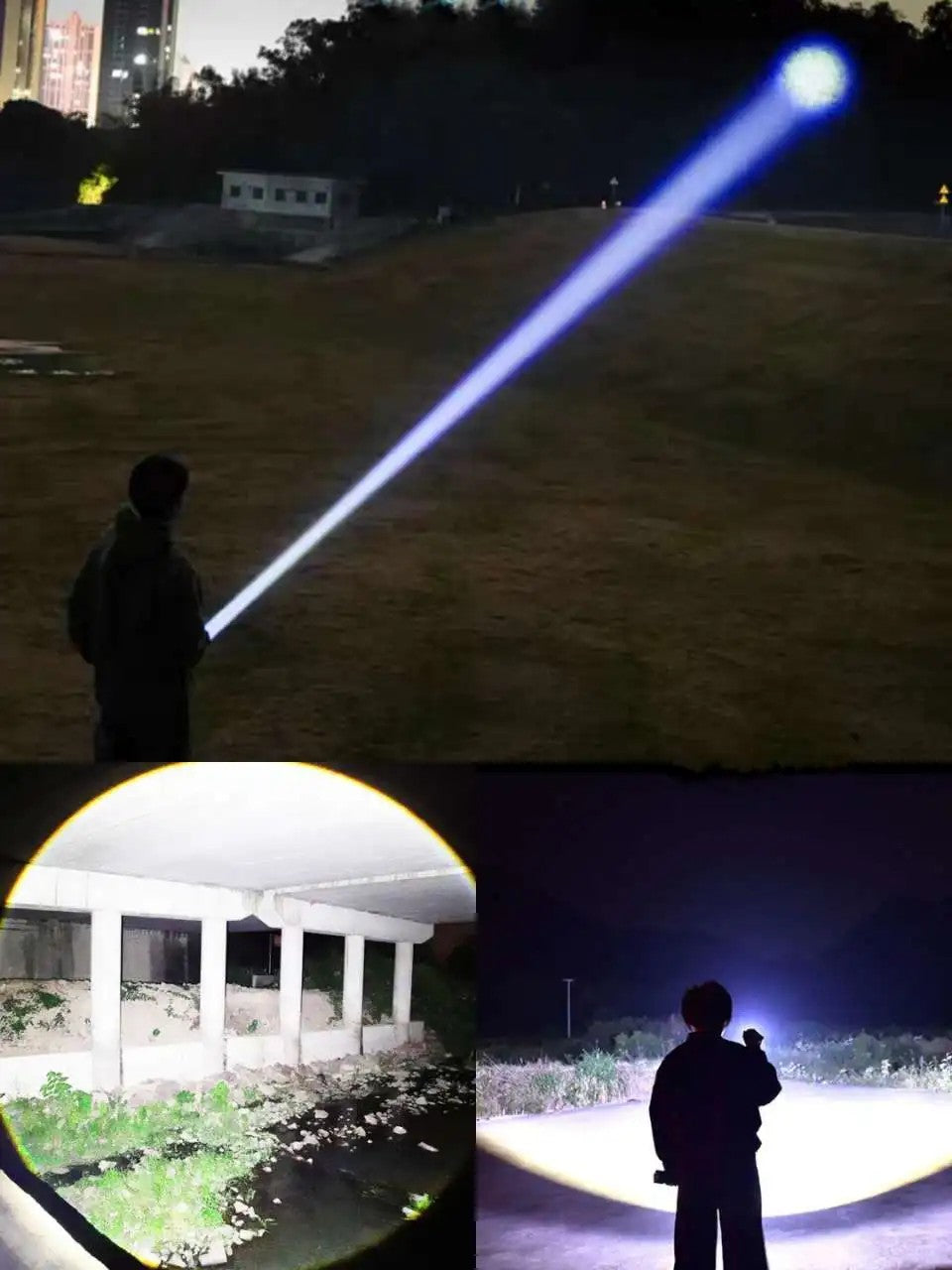 10000mAh High Power LED Flashlight Long Range 5000M Rechargeable Tactical Torch Ultra Powerful Outdoor Hand Lamp Camping Lantern