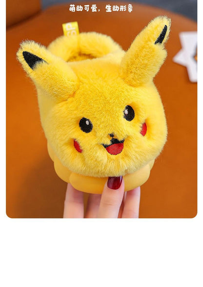 Lovely Cottonslippers Popular Design Cartoon Cottom Shoes Children's Fashion Cute Fall Winter Warmth Plush Slippers Girls Shoes
