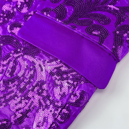 2025 New Men Sequined Suit Single Button Slim Fit Jacket Fashion Singer Bar KTV Stage Performance Luxurious Dress Blazers