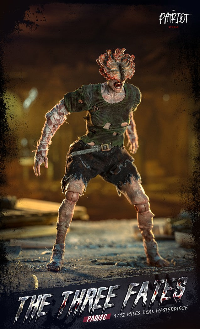 Em Estoque Patriota The Last of Us Clicker Três Destino Zumbi 1/12 Manto de Pano Boneco de Ação Brinquedo de Presente Série Coleção