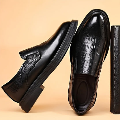 Leather Shoes for Men Wedding Formal Oxfords Business Casual Office Work Shoes for Men Classic Luxury Pointy Men's Dress Shoes