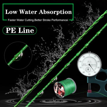 Sougayilang Linha de Pesca Trançada X8 100/300 Arrastos 22~88LB Multifilamento Japonês PE para Acessórios de Pesca de Baixo, Lúcio e Carpa
