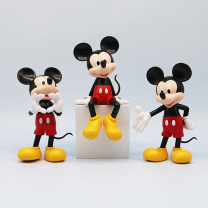 Novos Bonecos Colecionáveis Grandes do Mickey Mouse Fofos 3 Estilos Postura Sentada Plutão Desenho Animado Anime Enfeites de Mesa Brinquedos Presentes