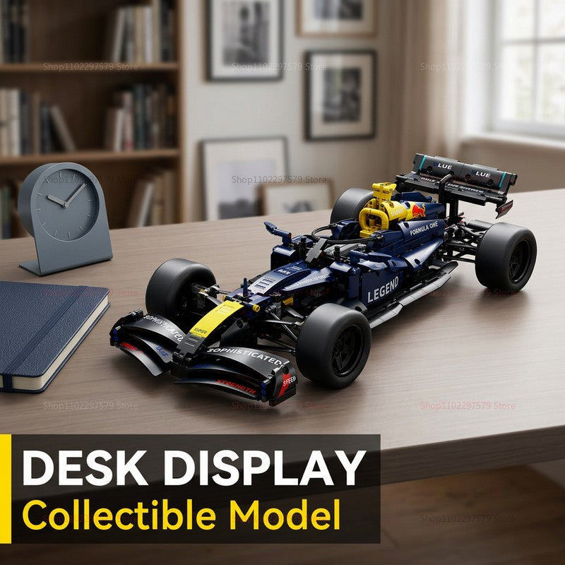 2026 NEW Technical Super Sports Car 1200Pcs RedBlue Racing Car Building Blocks MOC DIY Assembly Model Set Toy Gift for Boy Decor