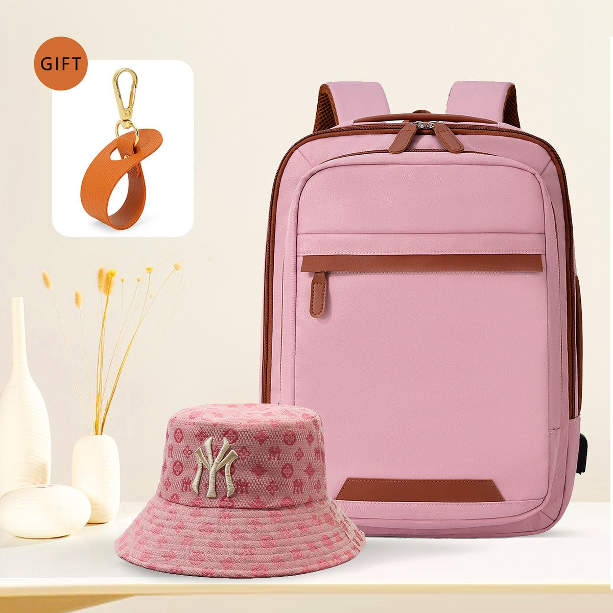 High-Quality USB Rechargeable Backpack Men's Waterproof Bag Large Laptop Backpack Unisex School Bag Youth Backpack