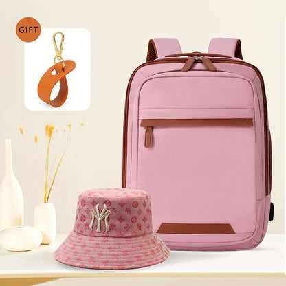 High-Quality USB Rechargeable Backpack Men's Waterproof Bag Large Laptop Backpack Unisex School Bag Youth Backpack