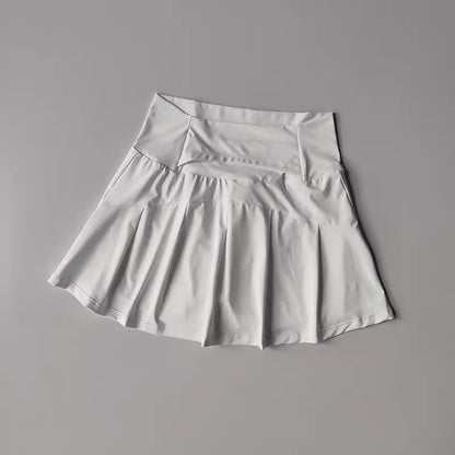 Summer High Waist Sports Short Skirt Lined Shorts Fitness Yoga Quick Dry Running