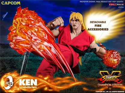 Iconiq Studio x Capcom IQGS-04 1/6 Escala Homem Soldado Ken Masters Lutador Conjunto Completo Boneco de Ação Colecionável de 12 polegadas
