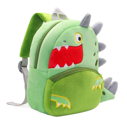 Mochila Infantil Meninos Meninas Mochila Bichinhos Fofos Dinossauro Boca Grande Mochila de Pelúcia Jardim de Infância Bolsa Escolar