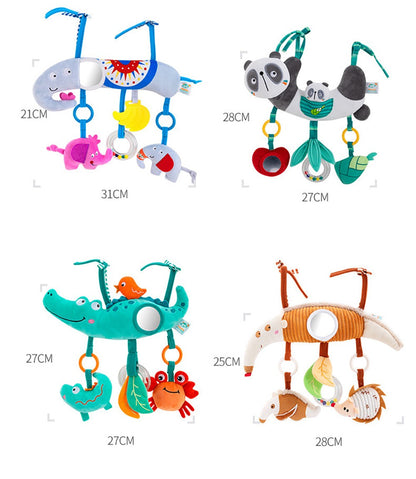 Brinquedos de Arco para Carrinho de Bebê, Brinquedo para Pendurar no Assento do Carro, Pelúcia Macia para Bebês com Som de Sinos de Vento, Bonecos para Bebês, Presente para Recém-Nascidos