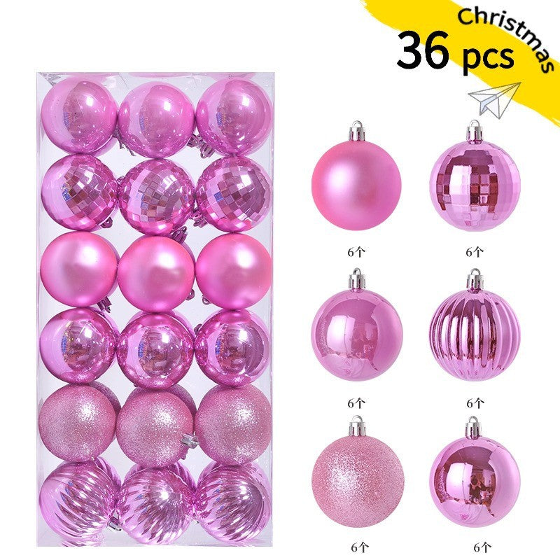 24pcs 3cm Christmas Balls Christmas Tree Ornaments Ball Xmas Hanging Tree Pendants Home Party Christmas Tree Decor New Year Gift