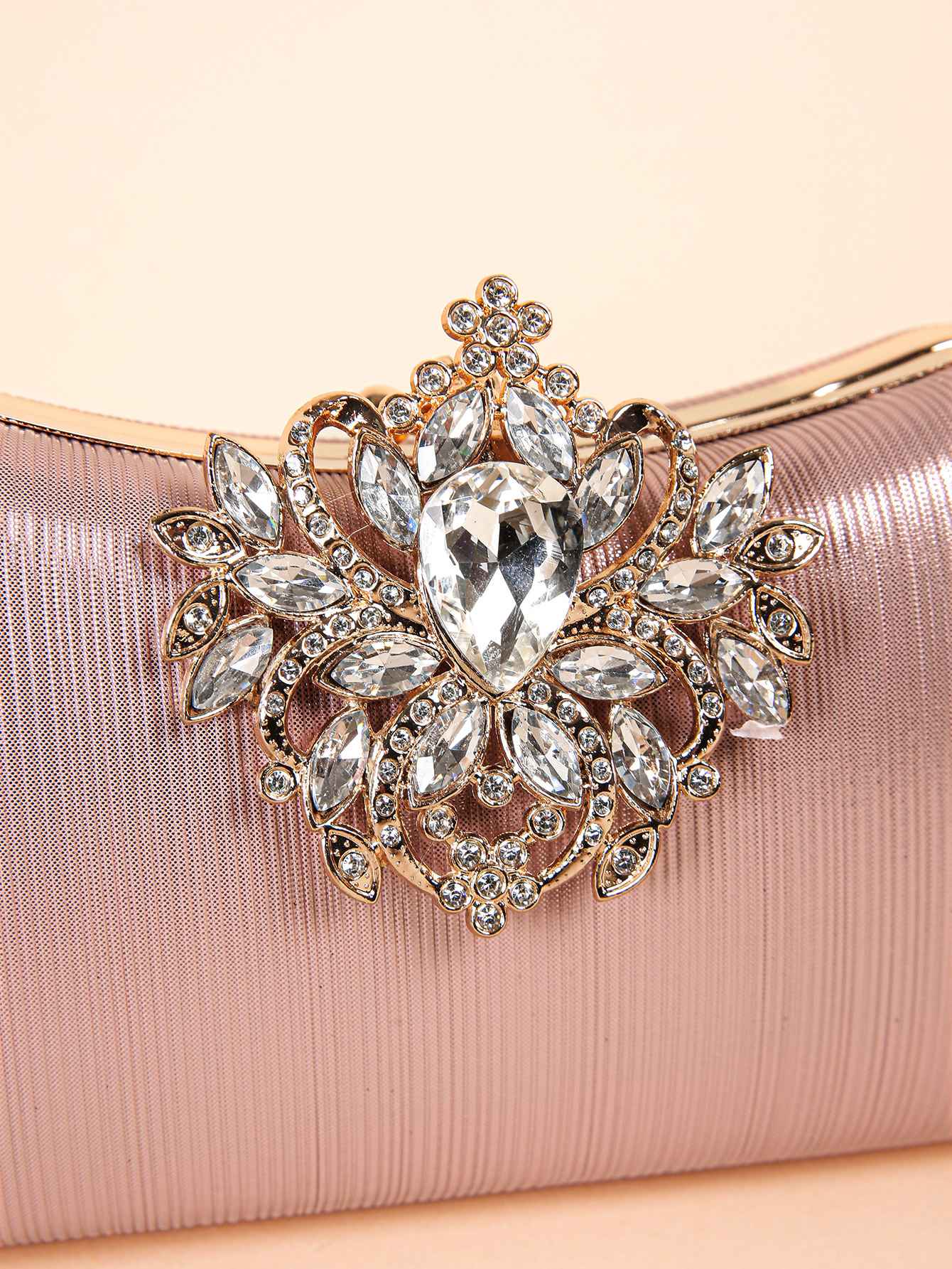 Luxury Rhinestone Evening Bag For Carnaval, Shiny Wedding Dress Purses,  Glamorous,Elegant,Exquisite Small Rhinestone Decor Boxy