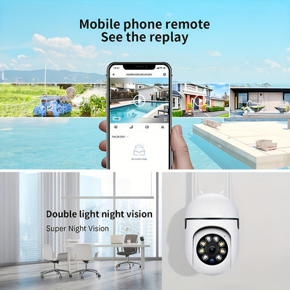 Ease Life APP Wireless 1080P HD Indoor/Outdoor WiFi Security Camera, Color Night Vision, 2-Way Audio, 360° Pan/Tilt/Zoom