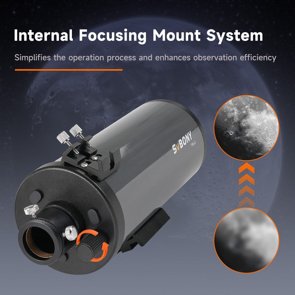 Telescópio Maksutov-Cassegrain Svbony MK90, Abertura de 90mm, Portátil para Levar a Qualquer Lugar, Ideal para Observações Lunares e Planetárias